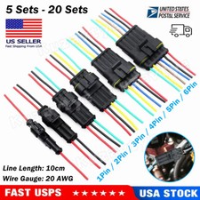 5/10 Sets Car Electrical Wire Connector 2/3/4/5/6 Pin Plug Automotive Waterproof