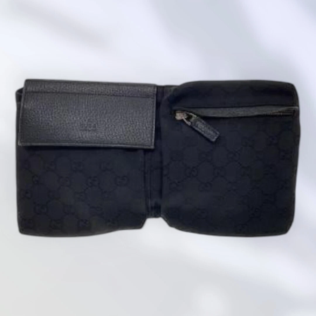 GUCCI Toile GG Taille Pack Noir Taille Sac 8754