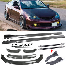 For Acura Rsx Dc5 Carbon Fiber Front Bumper Lip Spoiler 86.6 Side Skirt V For Acura Rsx Dc5 Carbon Fiber Front Bumper Lip Spoiler 86.6 Side Skirt V