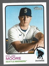 2022 Topps Heritage Baseball Dylan Moore Mariners #251 NRMT