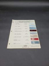 1962 DUPONT FORD THUNDERBIRD TRUCK MERCURY COMET LINCOLN PAINT CHIP CATALOG 