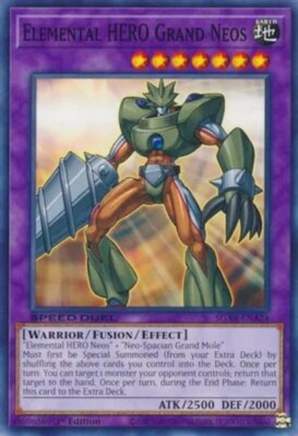 Yugioh! Elemental HERO Grand Neos - SGX4-ENA24 - Common - 1st Edition Near Mint,