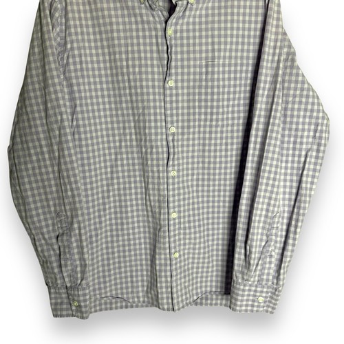 Camicia uomo Bonobos grigia viola a quadri slim fit manica lunga con bottoni taglia XL - Foto 3 di 11