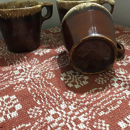 Vintage Hull Brown Drip Glaze Coffee Cup Mug Tea O Handle USA Pottery / 4 - Picture 4 of 5