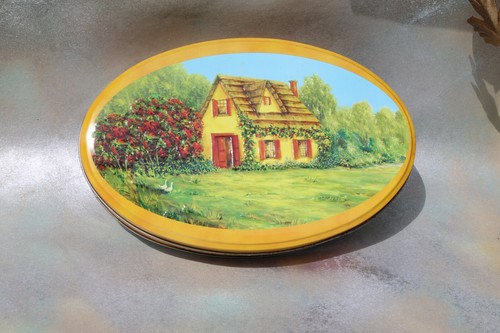 Casa de campo ovalada galleta de mantequilla brasileña en relieve galleta, 9,5"" x 6"" x 1,5"" 1,5 - Imagen 4 de 5