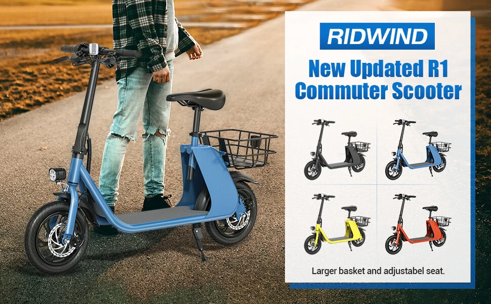 Scooter Eléctrico Deportivo 450W Adulto con Asiento Eléctrico Certificado UL 2849 Foto 2 de 4