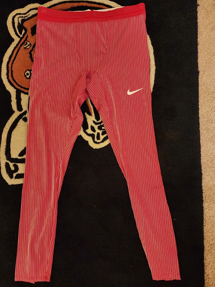 Nike Pro Elite Official USA Racing Tights Pants Red AO8491 000