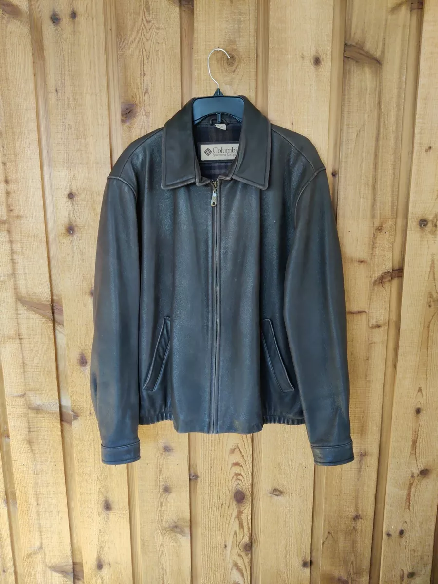 Flannel lined leather jacket clearance
