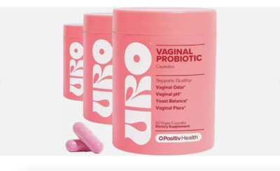 3 PACK URO O Positiv Vaginal Probiotics for Women pH Balance w/ Prebiotic 180 ct