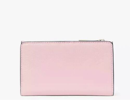 Kate Spade New York Leila Small Slim Bifold Wallet Leather In Bright Carnation - Picture 3 of 3