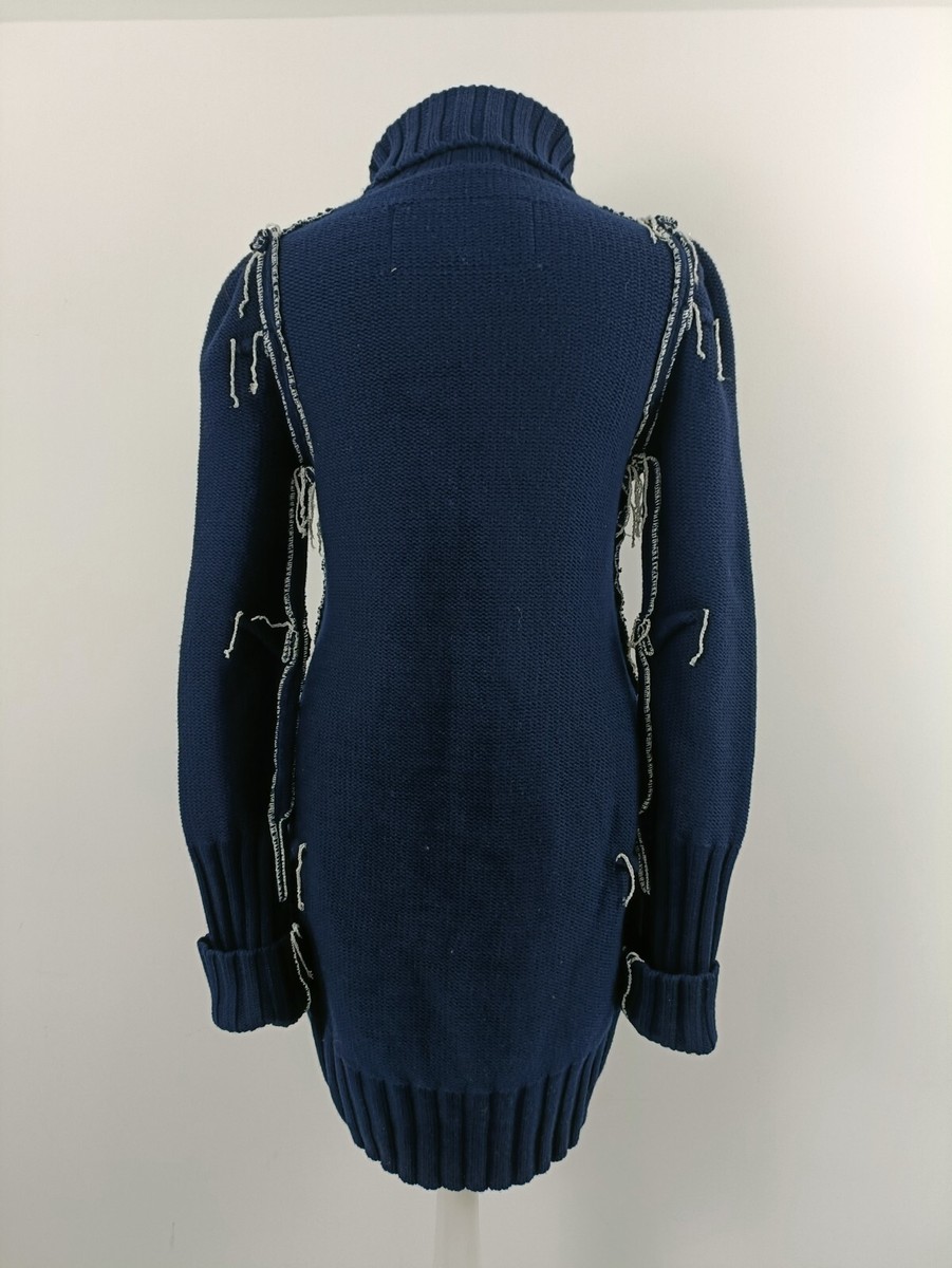【Maison Martin Margiela】カシミヤロングワンピース　M MM6 Maison Margiela｜コットンフロントギャザーロングワンピース