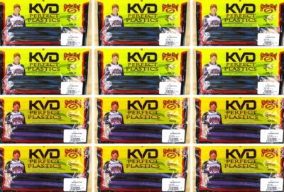 (12) Bags Strike King Perfect Plastics KVD 7'' Ocho Assortment #2 Brand New