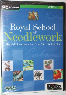 Royal School Of Needlework Guide To Cross Stitch & Tapestry. PC CD-Rom. NEW. NIP
