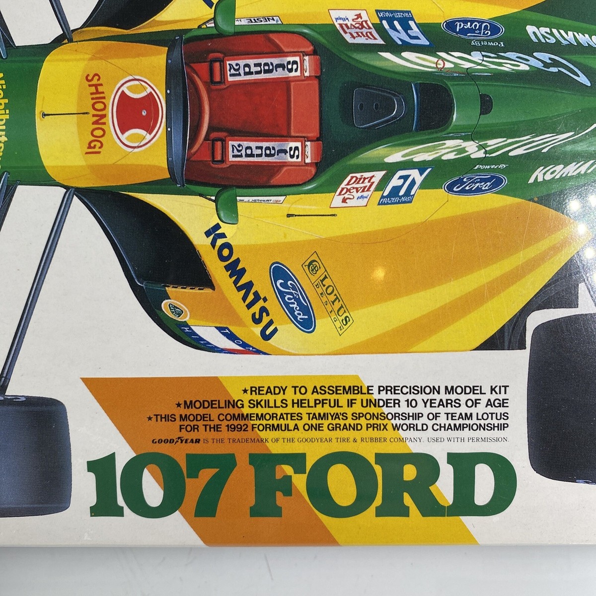 Tamiya 1/20 Lotus 107 Ford 1992 F1 GP Plastic Model Kit