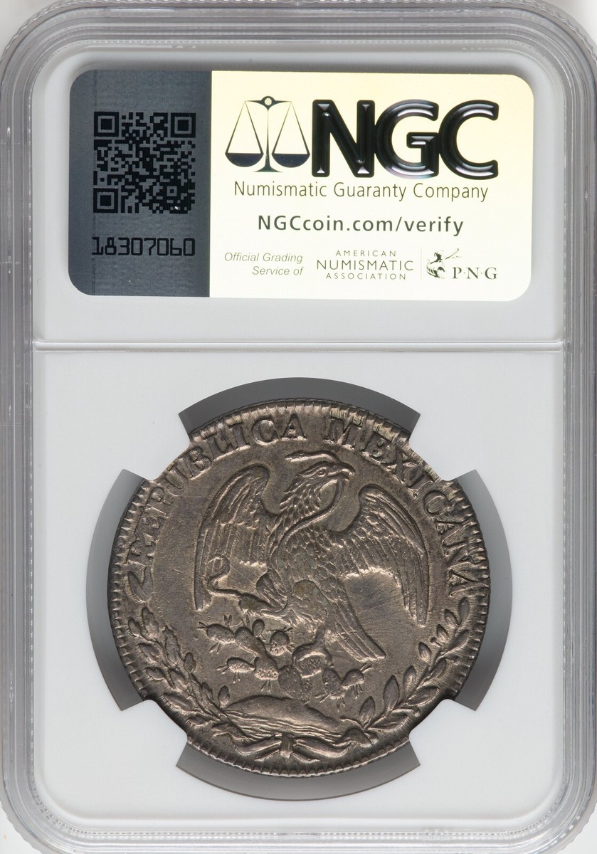 Mexico 1840 GO PJ 8 Reales - NGC AU Details - LOOKS MUCH BETTER