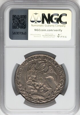 Mexico 1840 GO PJ 8 Reales - NGC AU Details - LOOKS MUCH BETTER