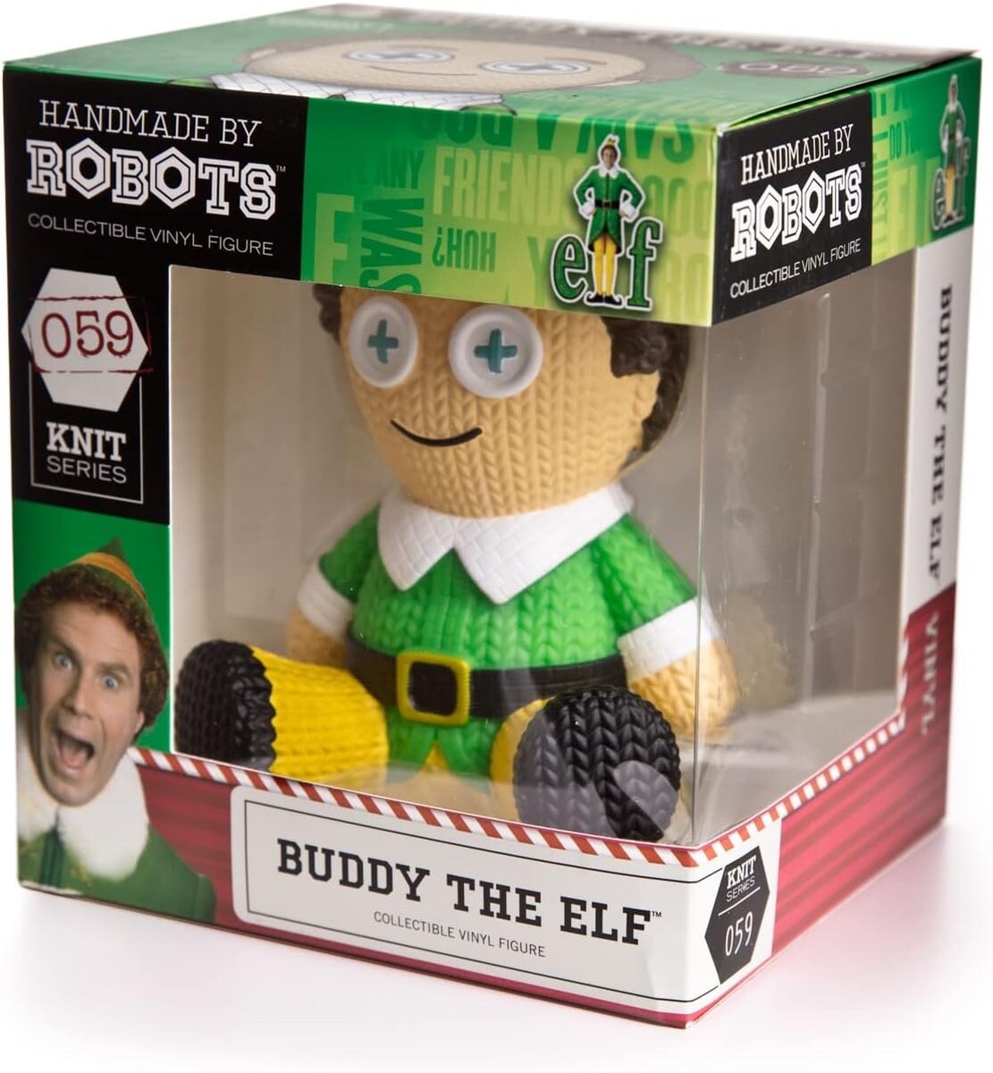 Handmade by Robots (5-in Vinyl Fig) BUDDY THE ELF #59 (Knit Series