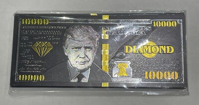 DONALD TRUMP COMMEMORATIVE DIAMOND 10K BUCKS (5 COUNT) 2024 LIMITED EDITION