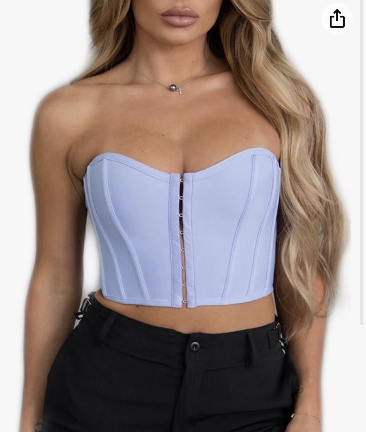 TIC TOC Women’s Sexy  Bustier Body Shaper Strapless Corset Going Out Small