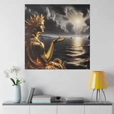 Lamentation of the Deluge, Matte Canvas Painting, Stretched, 0.75"