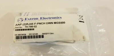 EXTRON 70-786-02 AAP (2) Two RJ45 Female to Punch Down for CAT 6A - Systimax MGS