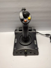 Saitek SN-PS41 Xbox 360 Aviator Flight Stick Joystick Controller AV8R-02 TESTED