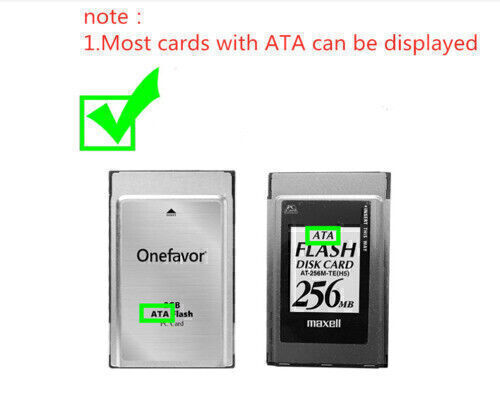 USB 2.0 to PC ATA Flash Card PCMCIA Disk Memory Card Reader Adapter Converter - Afbeelding 5 van 12