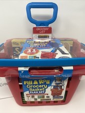 Melissa  Doug Fill  Roll Grocery Basket Playset