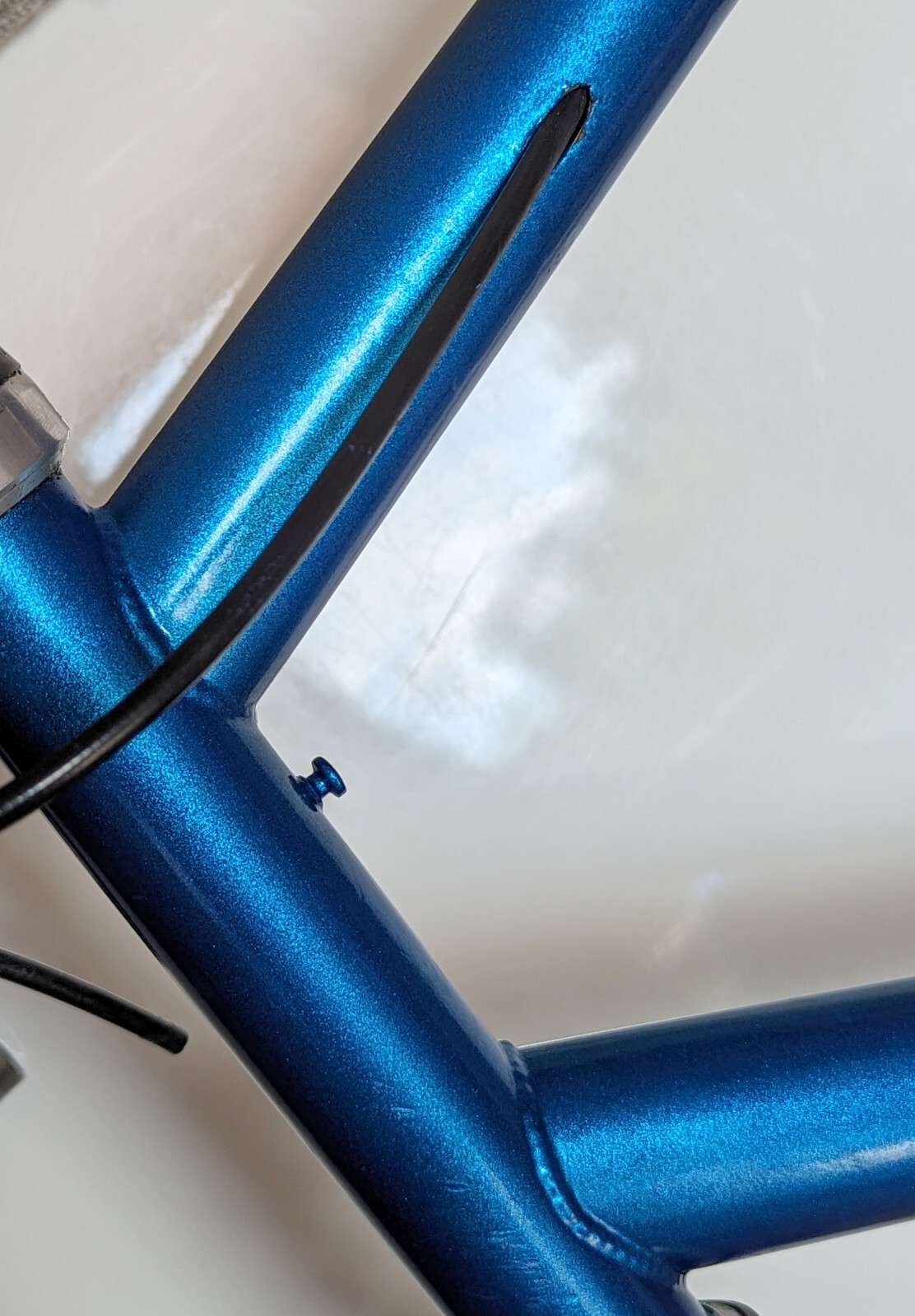 Columbus Max vintage steel road bike frame set 58cm Italian TIG welded