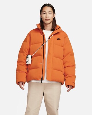 Nike Therma-Fit Down Fill Zip Puffer Jacket Orange FB7854-893