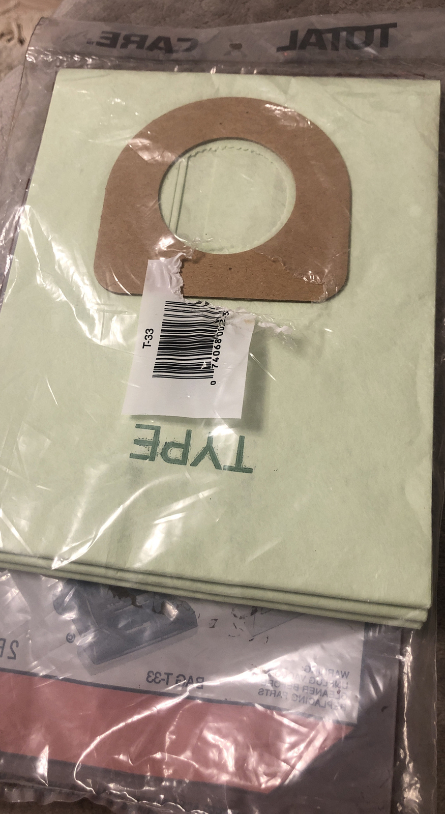 Lot Of 2 Hoover Wind Tunnel Type Y Vacuum Cleaner Bags By Total Care eBay