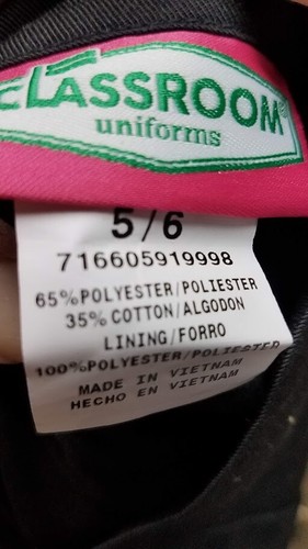 CLASSROOM Juniors Tab Pleat Scooter Skirt, Black, 5/6 - Picture 7 of 8
