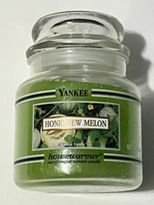 Yankee Candle Honeydew Melon Housewarmer Black Band Label Jar Candle 14.5 oz