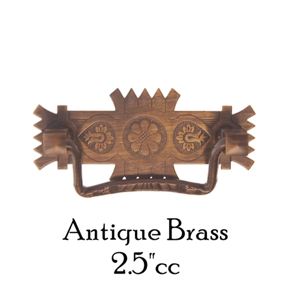 Eastlake风格黄铜或古董黄铜拉手 — 第 4/4 张图片