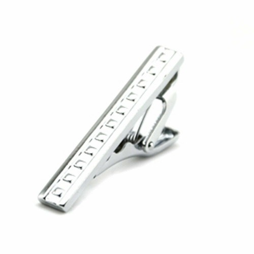 Fermacravatta Uomo Business Argento Acciaio Inox 4CM Skinny Fermacravatta Spille Uomo Gioielli - Foto 9 di 18
