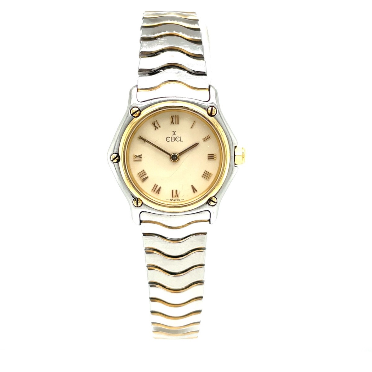 Ebel Classic Wave Ladies Two-Tone Stainless Steel and 18K