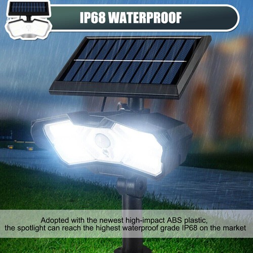 128LED Solar Powered Spot Lights Landscape Light Outdoor Garden Pathway Lamps - Picture 7 of 11