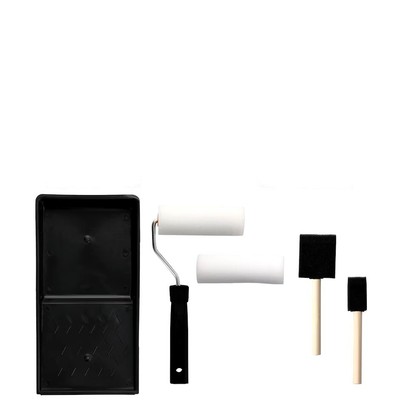 Paint Roller Set - Paint Brush, Paint Tray - 5 Piece Set - Roller Paint Brush