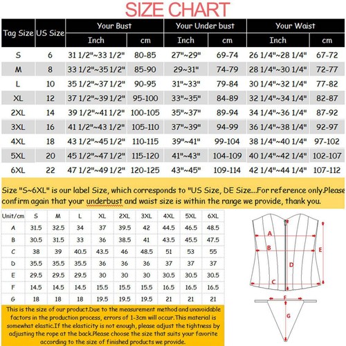 Sexy Womens Steampunk Black Overbust Underbust Corset Top Waist Training Bustier - Picture 19 of 58