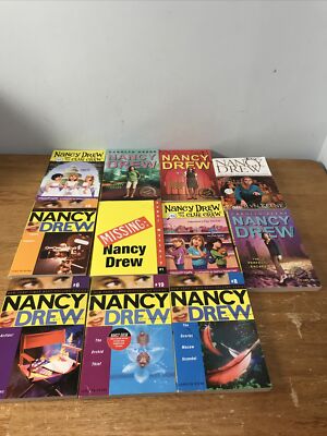 11- nancy drew book lot Mixed Lot Of Books #1, 6, 8, 5, 19 , 17, And More