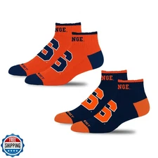 For Bare Feet NCAA SYRACUSE ORANGE Front and Center 2 Pack Team Colors Large