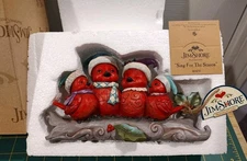 Jim Shore Sing For The Season Cardinal Family 2017 Figurine - New, Old Stock