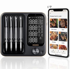 Wireless Meat Thermometer with 4 Probes, INKBIRD WiFi Meat Thermometer Digital W