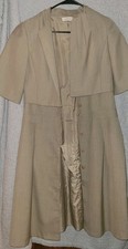 Calvin Klein Taupe Dress And Jacket Set Size S