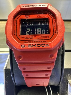Casio G-Shock 5600 Series Red Black DW5600RRB-4 | eBay