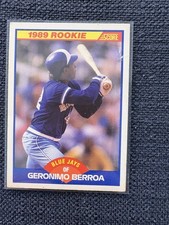 1989 Score Geronimo Berroa Baseball Rookie Card (RC) #632 Blue Jays OF VG O/C. rookie card picture