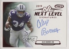 2019 Sage Hit Premier Draft Next Level Signatures Alex Barnes #NL-AB Auto 2b2