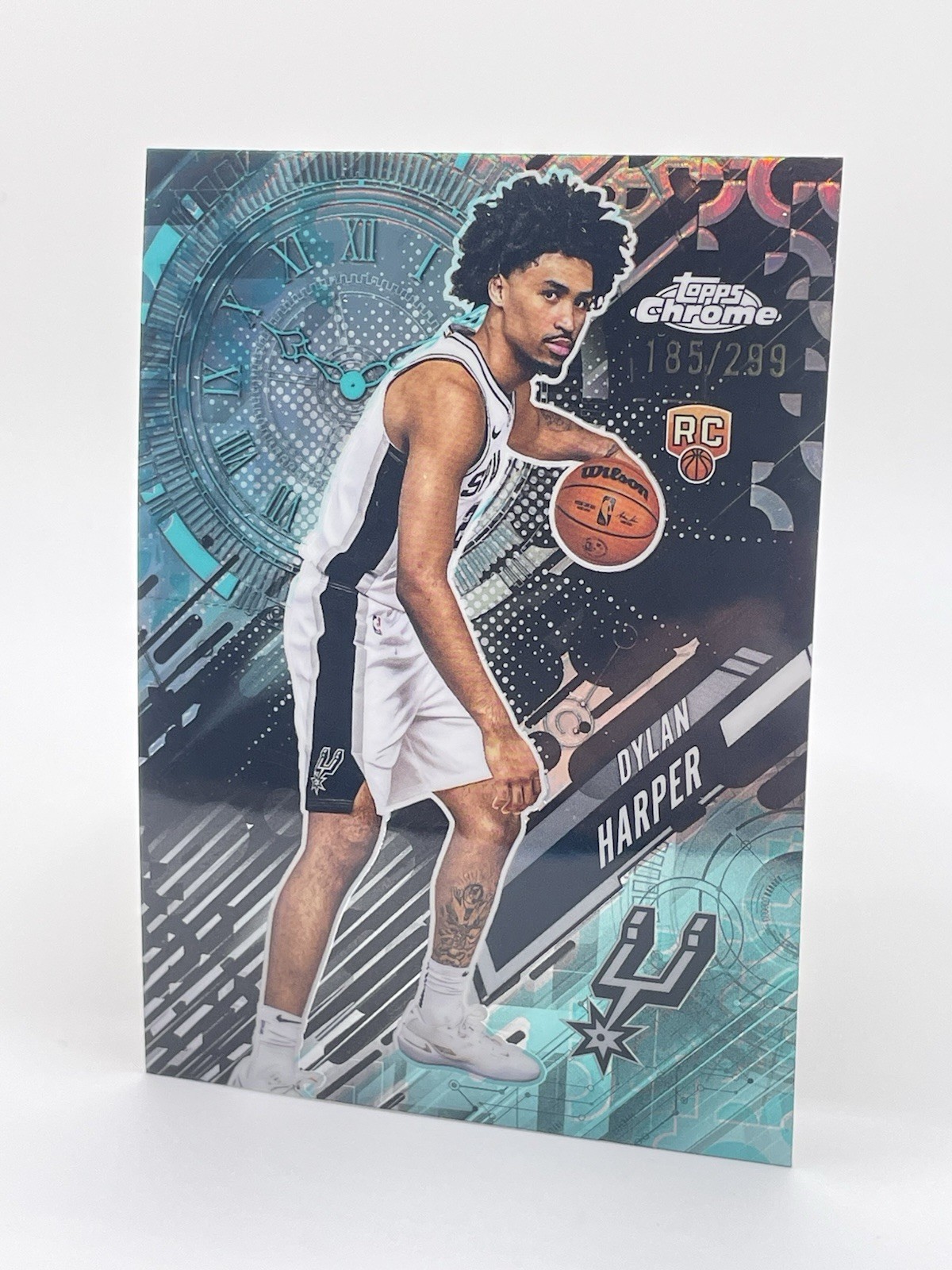 2025-26 Topps Chrome - Go Time Dylan Harper #GT-17 Teal Refractor /299 (RC)