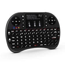 Rii Mini Wireless Bluetooth Keyboard with Touchpad, Support Bluetooth  RF 2...