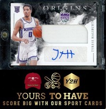 2020-21 Panini Origins #RJA-HAL Tyrese Haliburton Rookie Jersey Autographs #/99